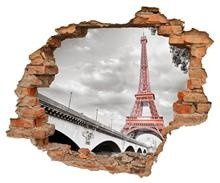 Naklejka na ścianę Dziura 3D Wieża Eiffla 0314