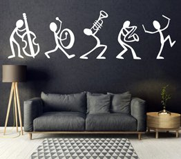 Naklejka na ścianę - Zespół muzyczny