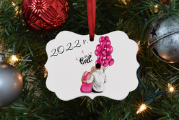 Spersonalizowana zawieszka na choinkę - Nowy Rok