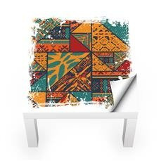 Naklejka na stolik LACK IKEA - Afrykański wzór v2 0078