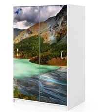 Naklejka na szafę - Jezioro Akkem 0003
