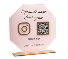 Personalizowana tabliczka social media i_1 qr