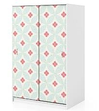 Naklejka na szafę - Retro wzór 0302