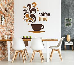 Naklejka na ścianę - Kawa z mlekiem - 0078