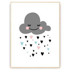 Plakat - Deszcz serc