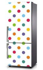Naklejka na lodówkę - Kolorowe kropki 0268