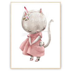 Plakat - Kotka w sukience