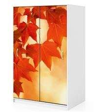 Naklejka na szafę - Liście klonu 0070