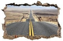 Naklejka na ścianę Dziura 3D American travel 0161