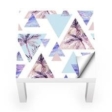 Naklejka na stolik LACK IKEA - Tropikalne trójkąty 0203