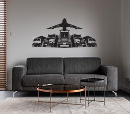 Naklejka na ścianę - Spedycja