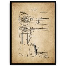 Plakat na starym papierze - suszarka