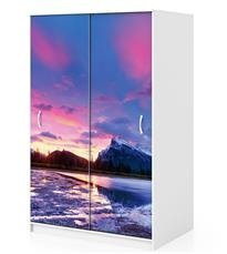 Naklejka na szafę - W kolorze purpury 0015