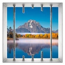 Naklejka na ścianę Okno 3D Rzeka Snake 0044