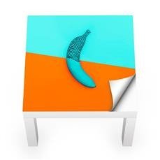 Naklejka na stolik LACK IKEA - Kolorowy banan 0038