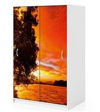 Naklejka na szafę - Płonące niebo 0008