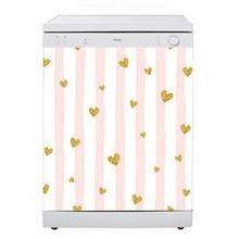 Naklejka na zmywarkę - Serca i pasy 0657