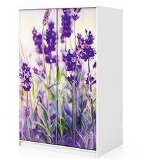 Naklejka na szafę - Kwiaty lawendy 0069