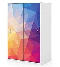 Naklejka na szafę - Różnobarwne gwiazdy 0308