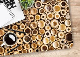 Podkładka na biurko - Bambusowe ścinki