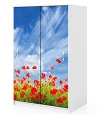 Naklejka na szafę - Zapach maków 0067