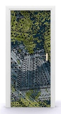 Naklejka na drzwi - Etniczny wzór v1 0720