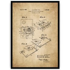 Plakat na starym papierze - kaseta