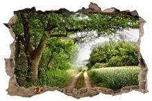 Naklejka na ścianę Dziura 3D Zielony kraj 0163
