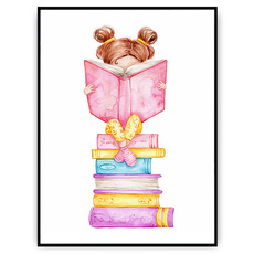 Plakat - Stos książek