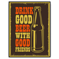 Plakat - Piwo tylko z przyjaciółmi