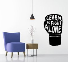 Naklejka na ścianę Fight Alone