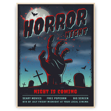 Plakat - Horror night