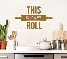 Naklejka na ścianę - Wałek - 0022