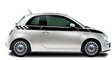 Fiat 500 - naklejki boczne