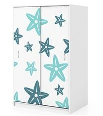 Naklejka na szafę - Rozgwiazdy 0199