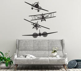 Naklejka na ścianę - Samoloty