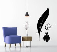 Naklejka na ścianę Pióro