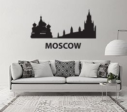 Naklejka na ścianę - Moskwa