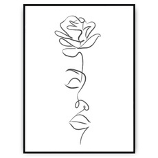 Plakat - Cienki kwiat