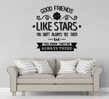 Naklejka na ścianę Friends like Stars