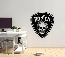 Naklejka na ścianę - Kostka do gitary