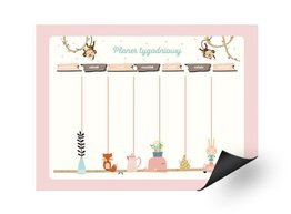 Tygodniowy planer magnetyczny - Małpie Figle