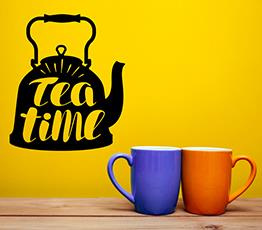 Naklejka na ścianę - Tea time - 0104