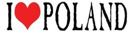 Naklejka na samochód I Love Poland