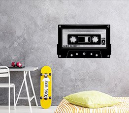 Naklejka na ścianę - Kaseta Magnetofonowa