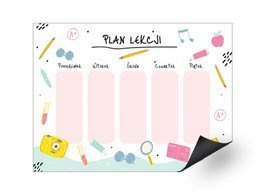 Magnetyczny plan lekcji - Przedmioty Szkolne