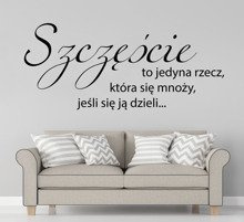 Naklejka na ścianę Szczęście
