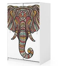 Naklejka na szafę - Etniczny słoń 0289