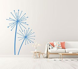 Naklejka na ścianę - Samotne Dmuchawce