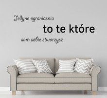 Naklejka na ścianę Jedyne ograniczenia